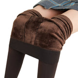 Legging Collant en Peluche Femme